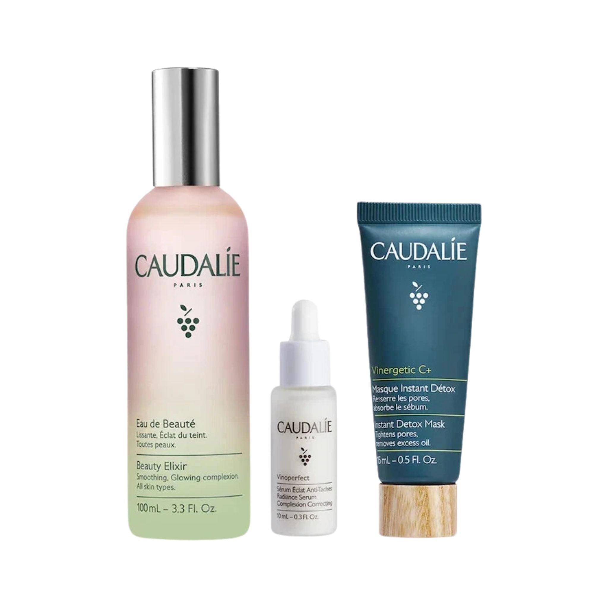 Caudalie Detox and Glow Trio